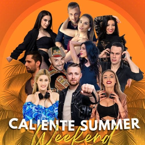 Afiș petrecere latino la piscina